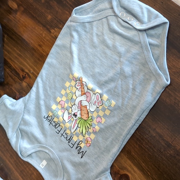 My First Easter Onesie, gray, New With Tags - Picture 2 of 2